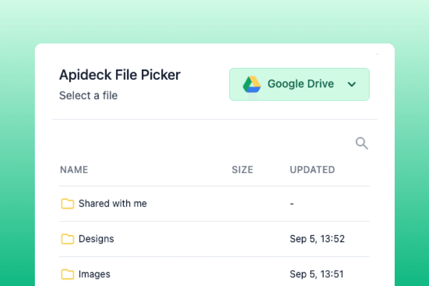 File picker